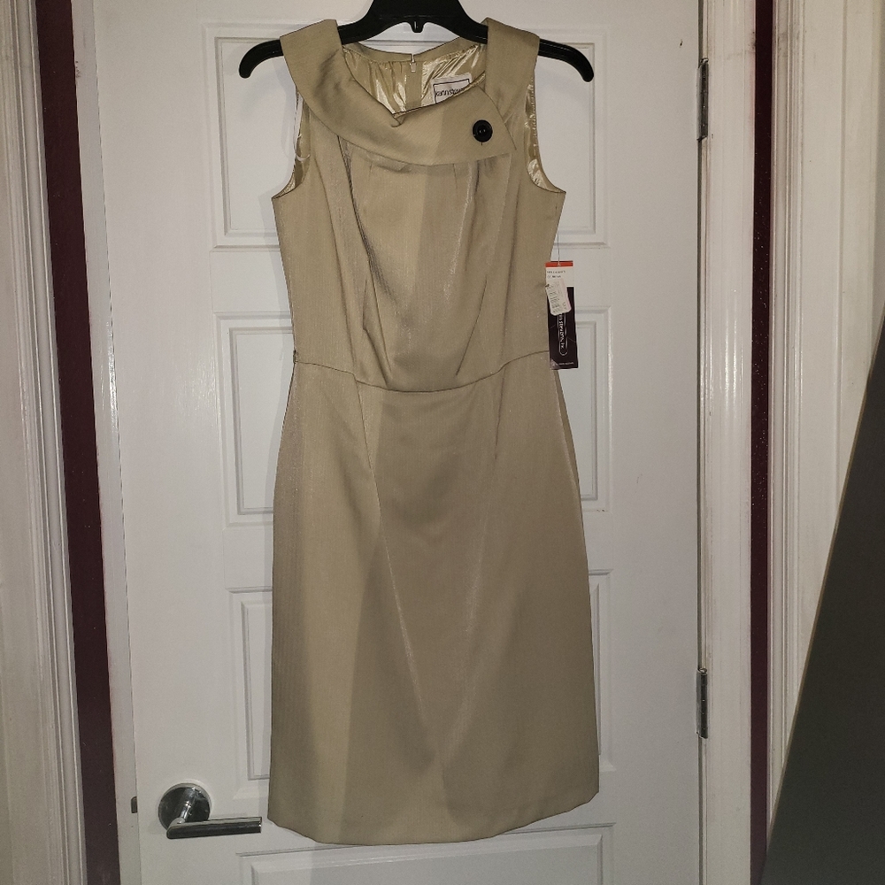 Karin Stevens beige vintage style dress